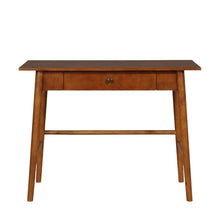 Walnut Office Desk in Solid Wood and Veneer Finish with Spacious Surface