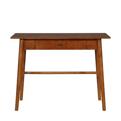 Walnut Office Desk in Solid Wood and Veneer Finish with Spacious Surface