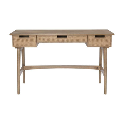 Rubberwood and MDF Computer Desk with Finish and Sturdy Build