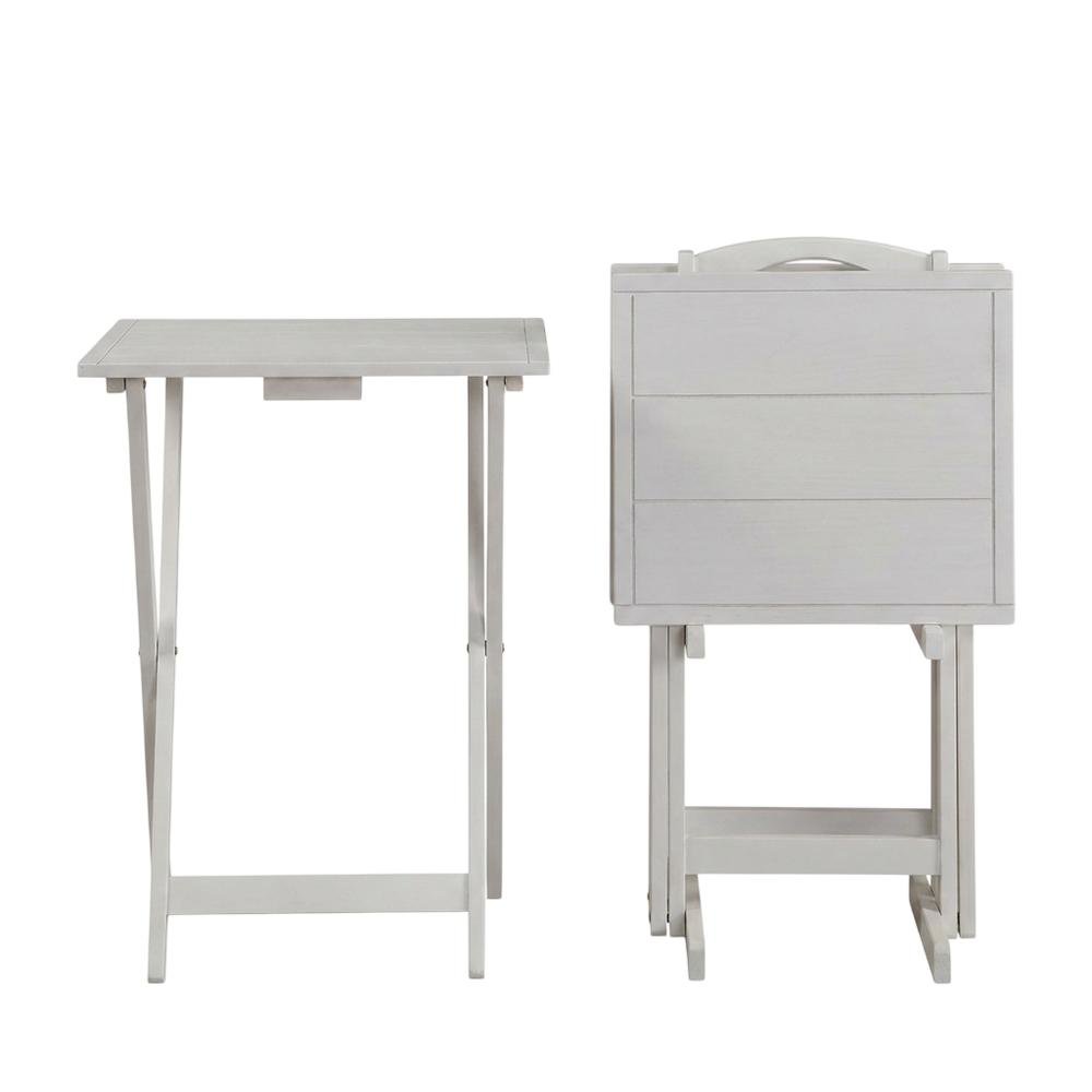 Modern Tray Tables with Wooden Finish for Versatile Throw Surface