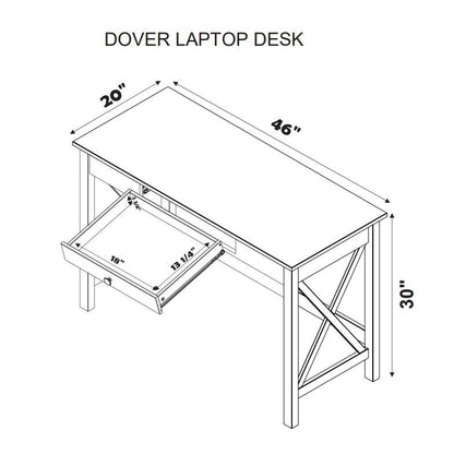 Davis Laptop Desk, Black