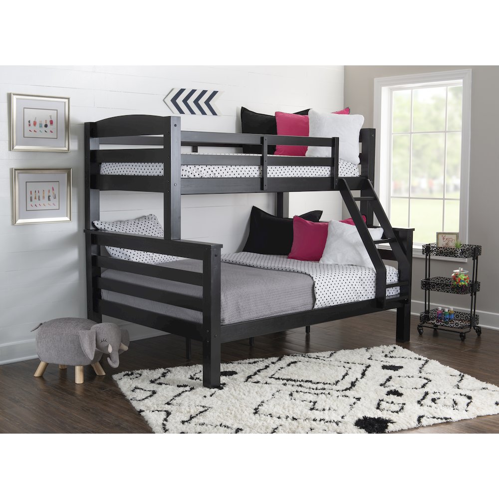 Levi Twin Full Bunk Black