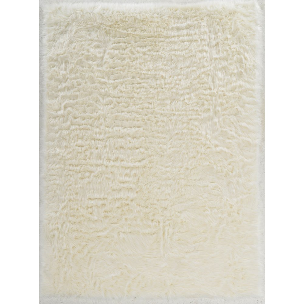 Faux Sheepskin White 5x7, Rug