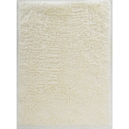 Faux Sheepskin White 5x7, Rug