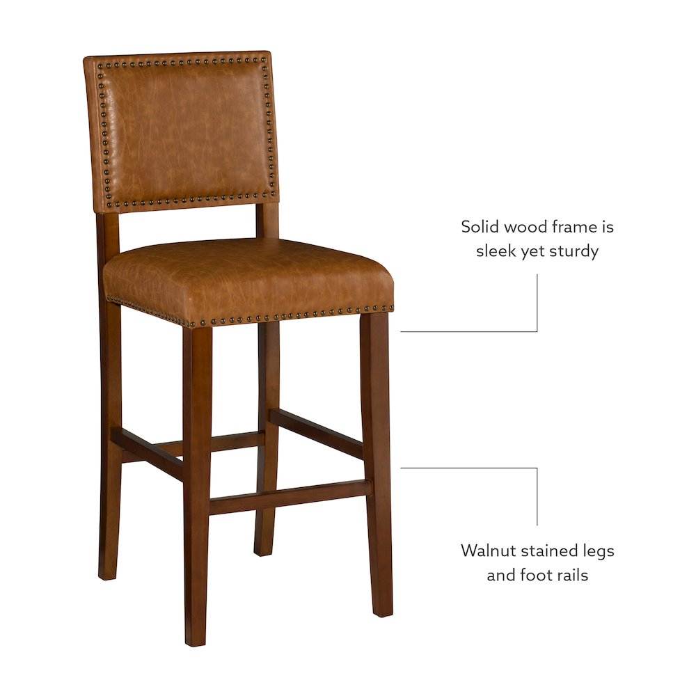 Brook Bar Stool30 Caramel