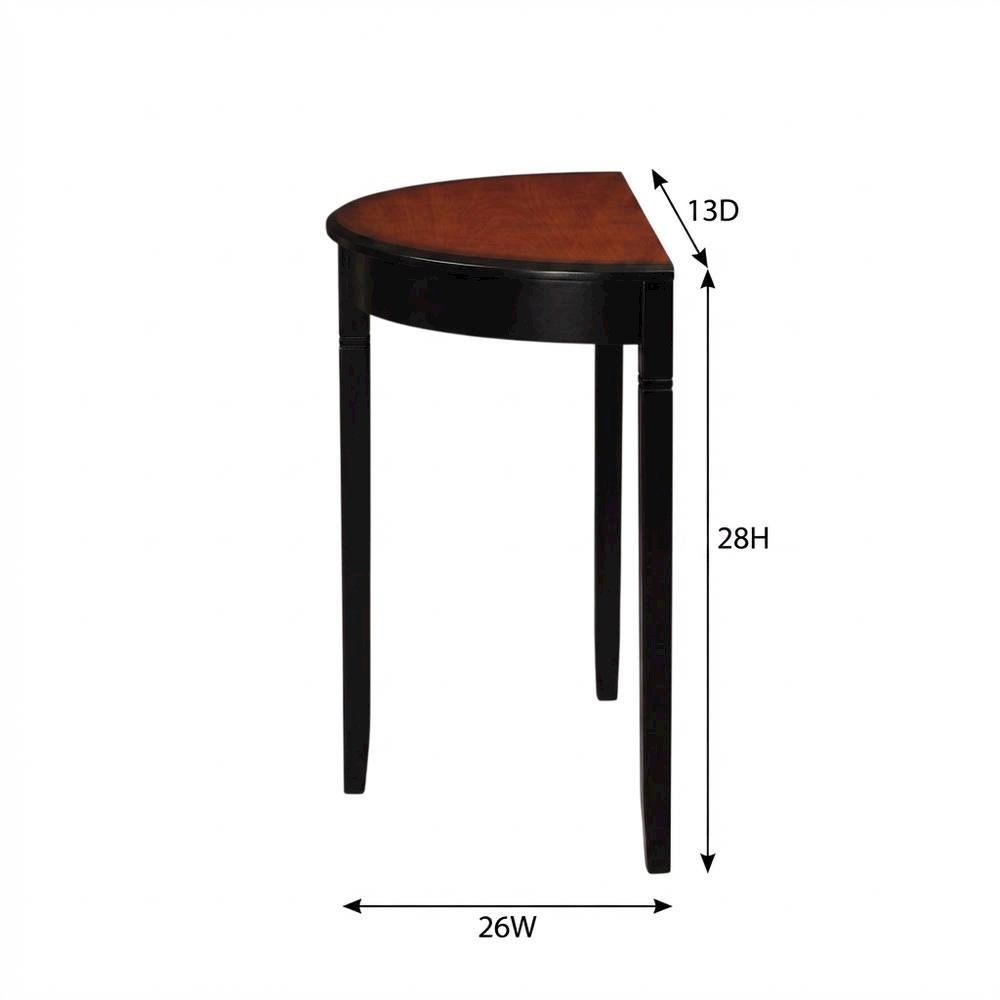 Demi Lune Console Table in Elegant Finish with Stylish Design