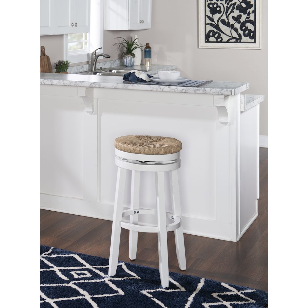 Morgan Barstool White