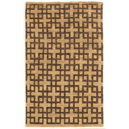 Soumak Beige & Brown 5x8, Rug