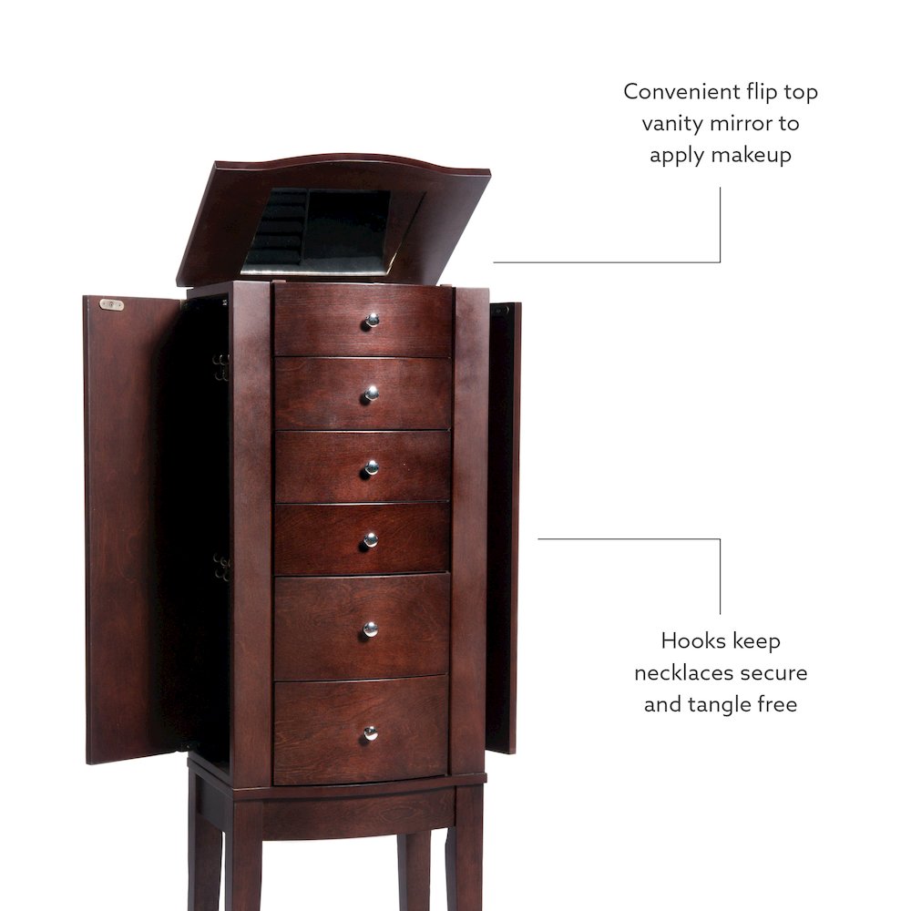 Merlot Jewelry Armoire