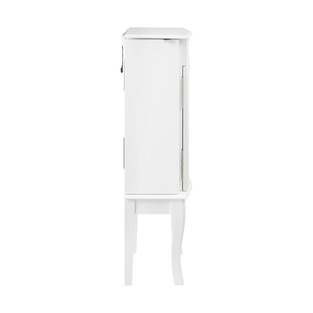 Elna Jewelry Armoire White