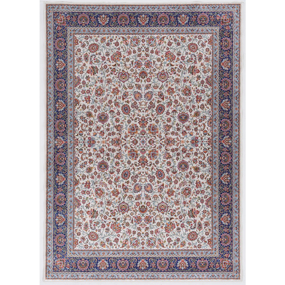 Emerald Ritchie Ivory & Blue 3.3x5, Rug