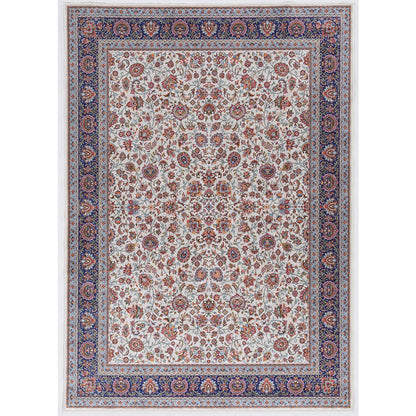 Emerald Ritchie Ivory & Blue 3.3x5, Rug