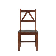 Antique Tobacco Dining Chair with Solid Pine Frame and Comfortable Seat