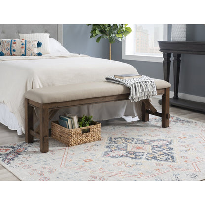 Turino Rustic Umber Bench