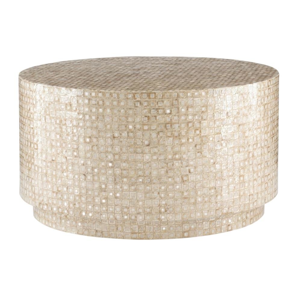 Gold and Ivory Coffee Table with Modern Design and Durable Construction