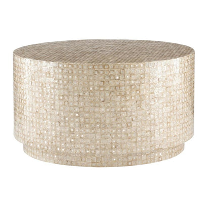 Gold and Ivory Coffee Table with Modern Design and Durable Construction