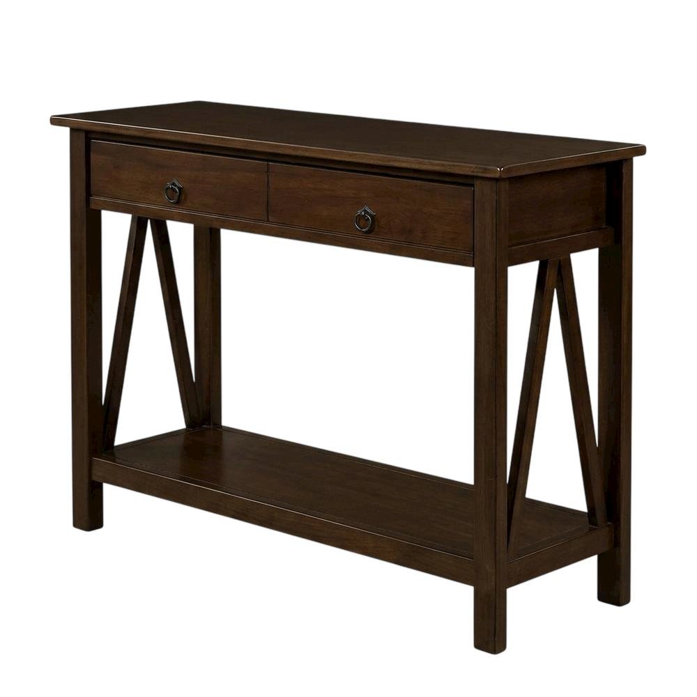 Antique Console Table with Elegant Finish for Living Room or Entryway