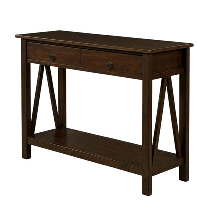 Antique Console Table with Elegant Finish for Living Room or Entryway