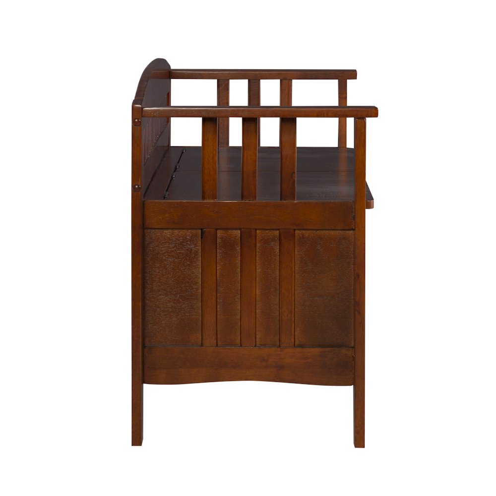 Split Seat Storage Bench