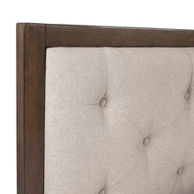 Reid Mid Century Oatmeal Platform Queen Bed