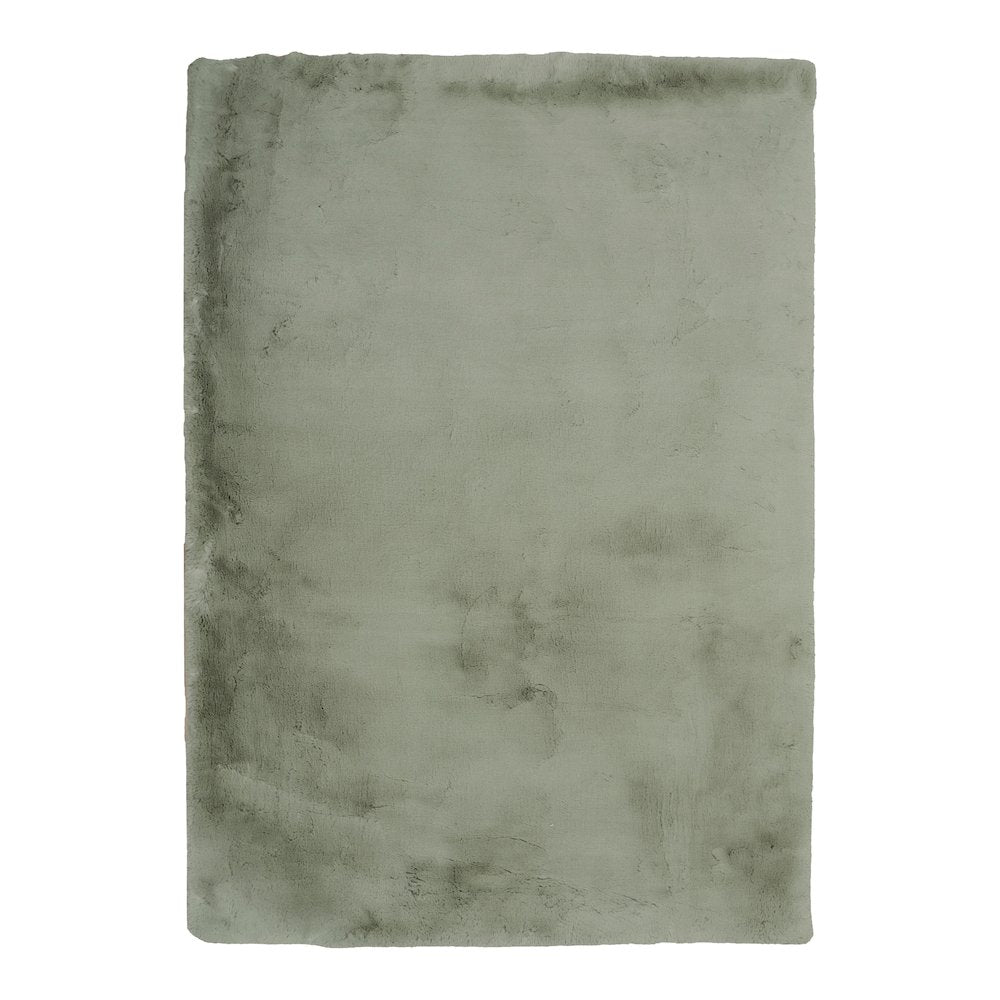 Maven Faux Rabbit Pl Green 8x10, Rug