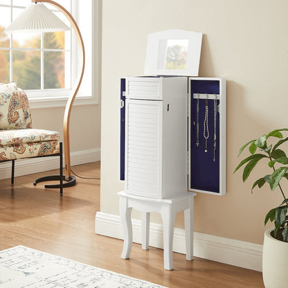 Elna Jewelry Armoire White