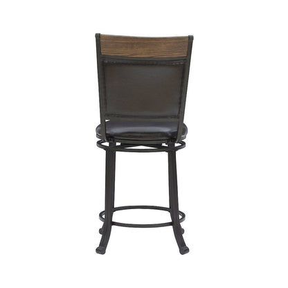 Franklin Swivel 24 inch Counter Stool Brown