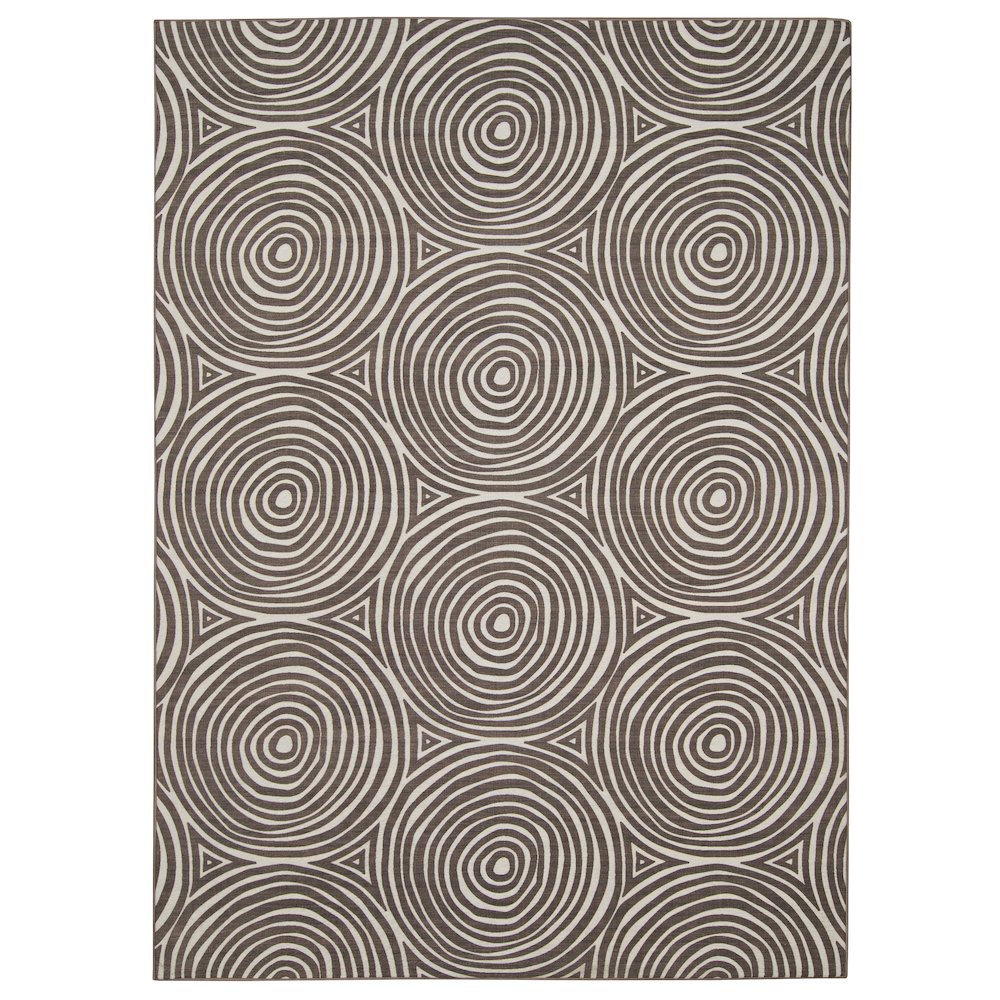 Outdoor Washable Ocoee Ivory & Brown 2' X 3', Rug