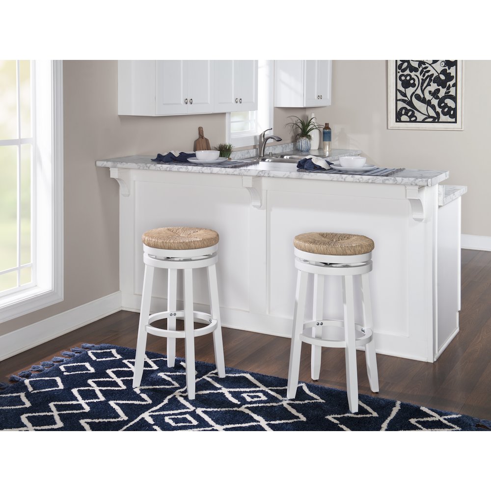Morgan Barstool White