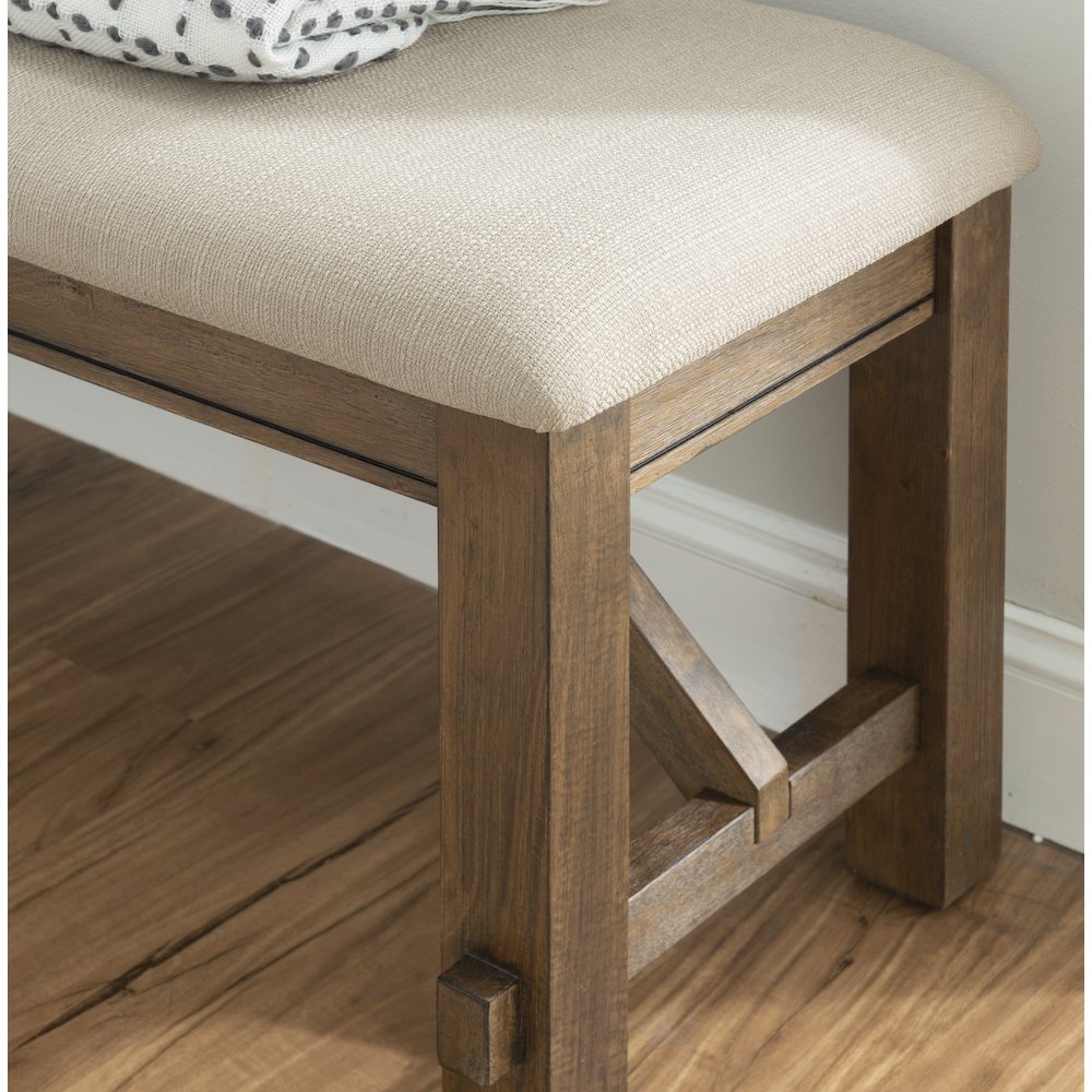 Turino Rustic Umber Bench