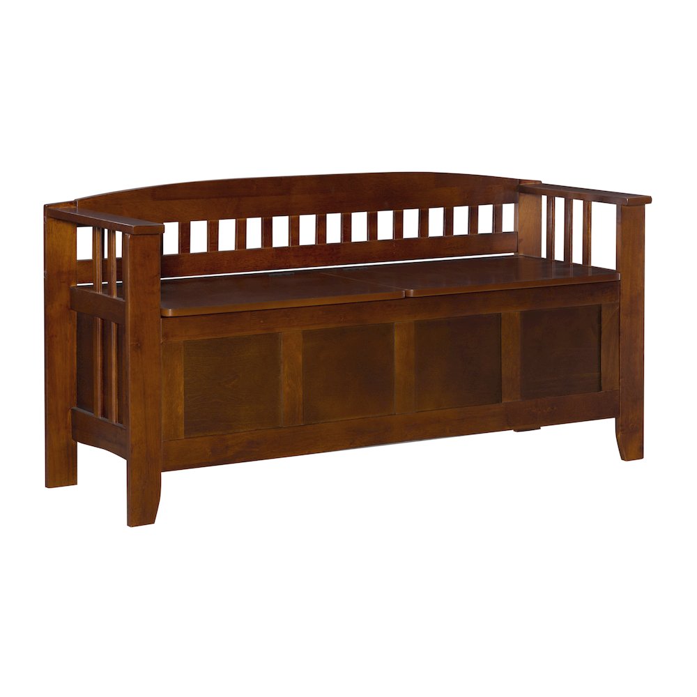 Split Seat Storage Bench