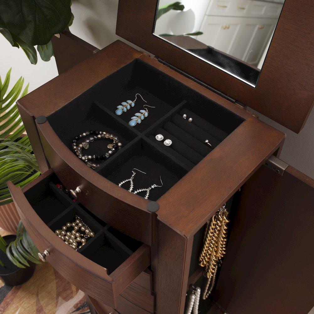 Merlot Jewelry Armoire