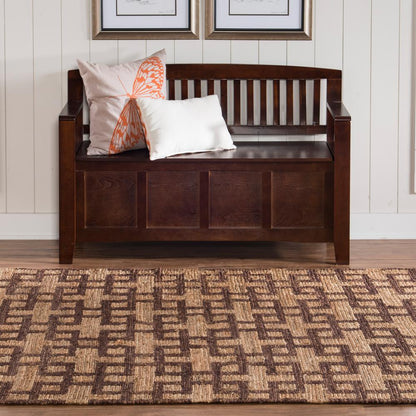 Soumak Beige & Brown 5x8, Rug
