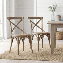 Gray Bentwood Dining Chairs with Elm Wood Finish, Comfortable Seat, Set of Two