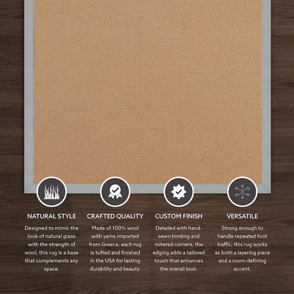 Athena Cork & Ice Blue 8.9x12, Rug