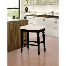 Marino Black Backless Counter Stool
