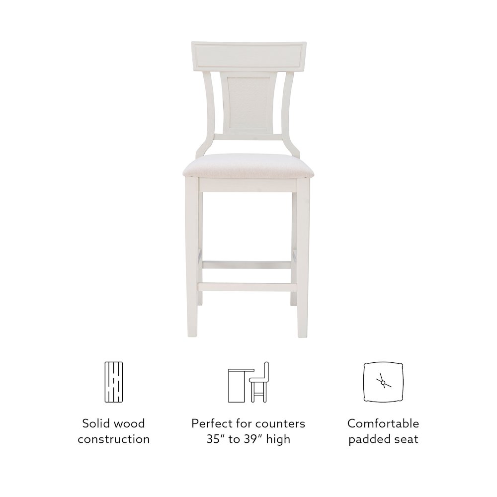 Rylan Counter Stool Creamy White