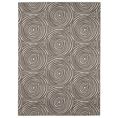 Outdoor Washable Ocoee Ivory & Brown 3' X 5', Rug