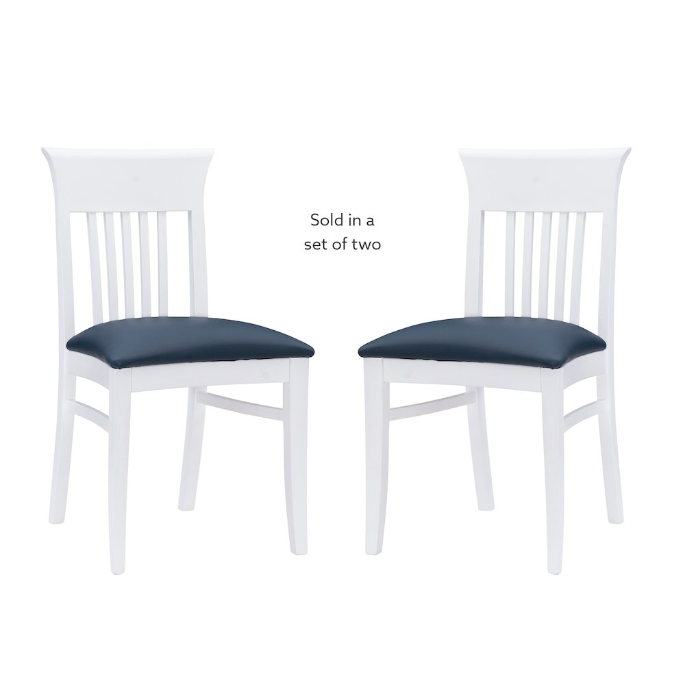 Jenny Upholstered  Chair White Set Of 2