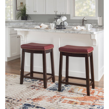 Claridge Red Counter Stool