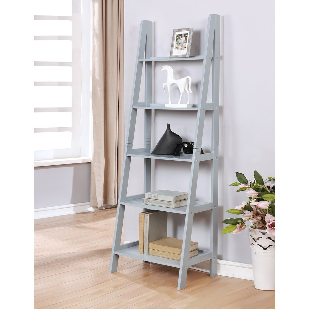 Acadia Ladder Bookshelf, Grey
