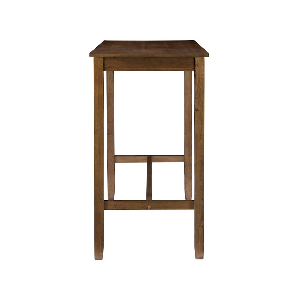 Claridge 42 Inch Bar Height Pub Table, Rustic Brown