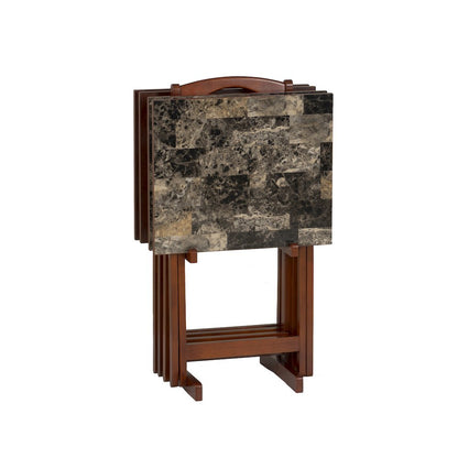Brown, Tray Table, Removable Tray Top, Quality Build