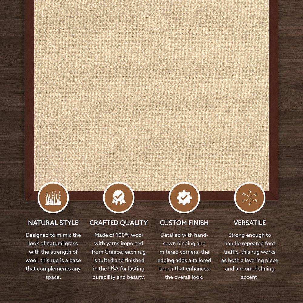 Athena Natural & Brown 2.6x8, Rug