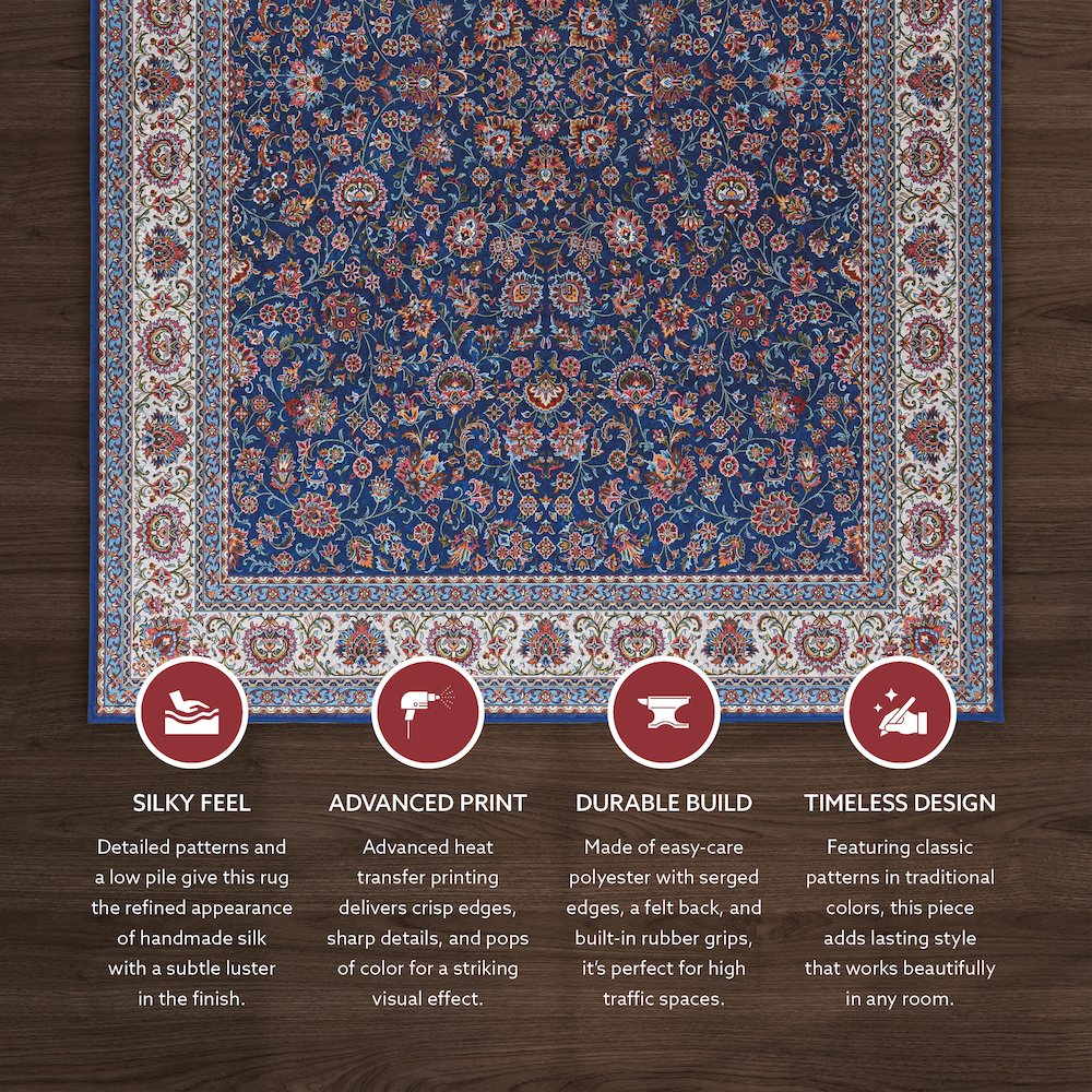 Emerald Ritchie Blue & Ivory 3.3x5, Rug