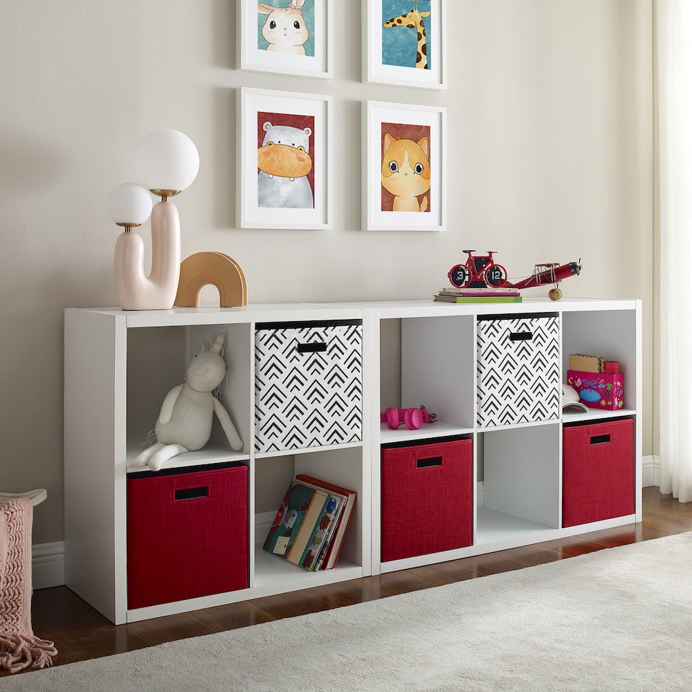 Galli 6 Cubby Storage Cabinet White