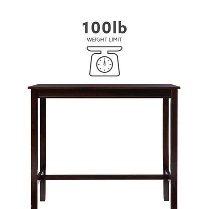 Claridge 42 Inch Bar Height Pub Table, Walnut