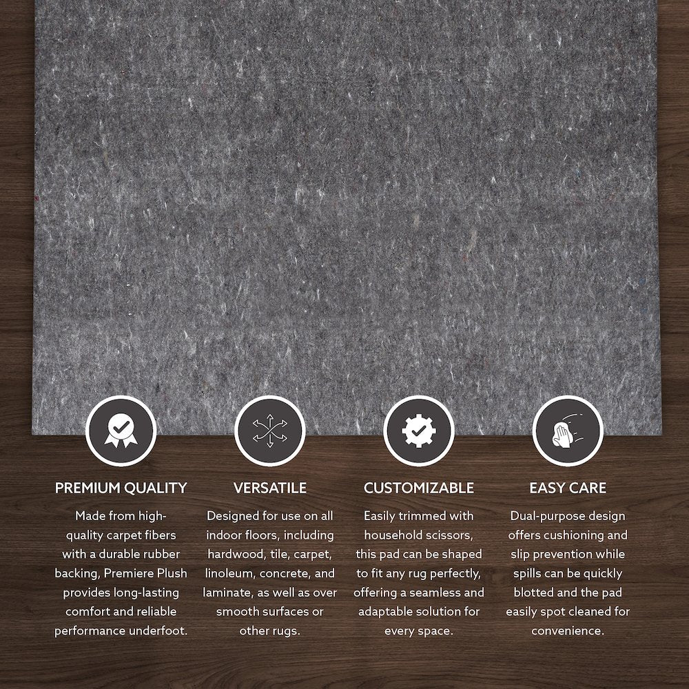 Underlay - Premier Plush Grey 9x12, Rug