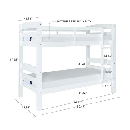 Levi Bunk Bed - White