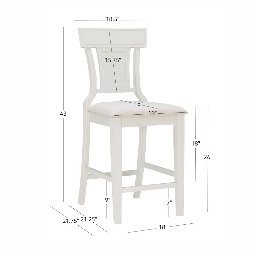 Rylan Counter Stool Creamy White